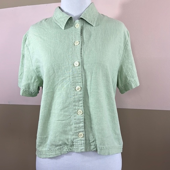 Vintage blouse cropped top - Picture 1 of 8